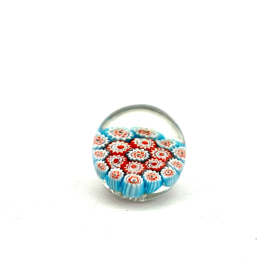 Murano millefiori‎ glass paperweight
